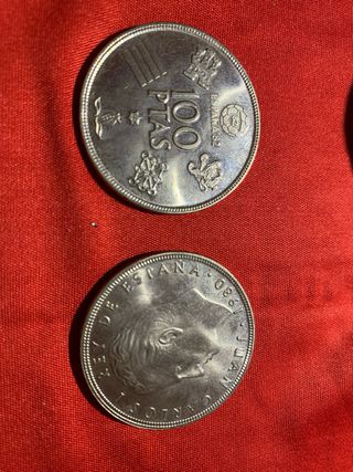 Moneda 100 pesetas 1980 mundial 82