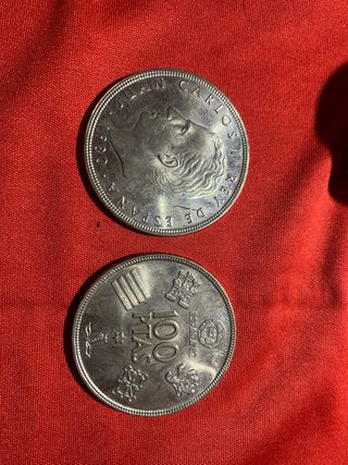 Moneda 100 pesetas 1980 mundial 82
