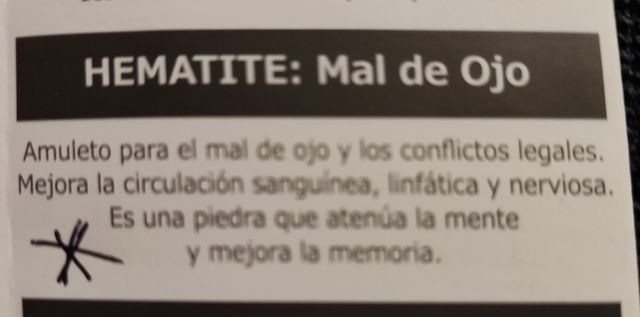 Collar piedras minerales hematite- Nuevo!