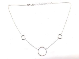 collar plata 925mm 22cm