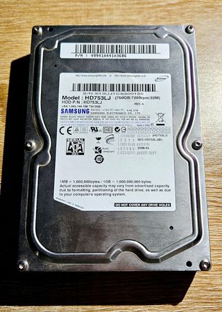Disco duro Samsung 750Gb