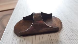 35x Maniglia vintage anni 70 bronzata con basament