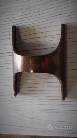 35x Maniglia vintage anni 70 bronzata con basament