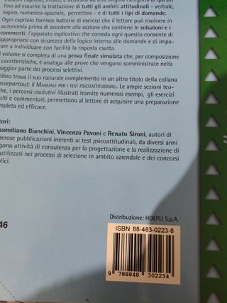 Libro psicotest attitudinali