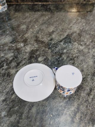 Taza y plato café Sargadelos 