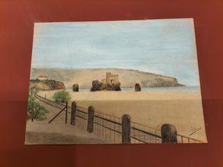 Set tre quadri dipinti a mano