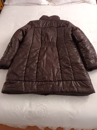 Parka- Anorak- abrigo marrón chocolate