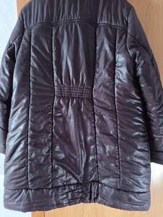 Parka- Anorak- abrigo marrón chocolate