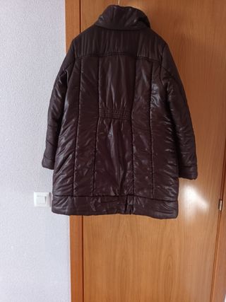 Parka- Anorak- abrigo marrón chocolate