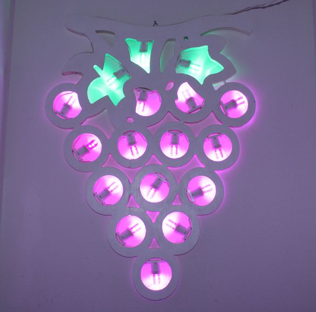 Grappolo D'uva luminaria Salentina Insegna Cantina