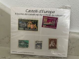 Francobolli da collez Castelli d'Europa