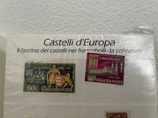 Francobolli da collez Castelli d'Europa