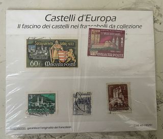 Francobolli da collez Castelli d'Europa