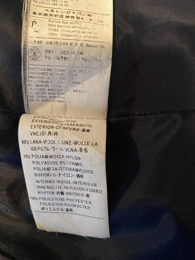 Cappotto blu da donna Sisley