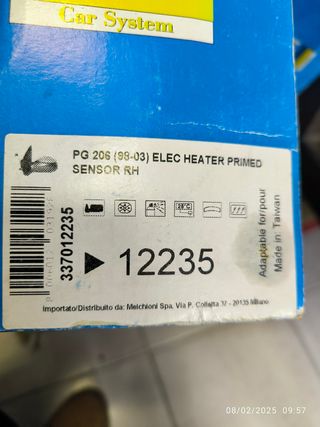 Retrovisor completo Peugeot 206 derecho