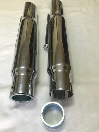 Harley Davidson Silenciosos custom Slush Cut Short