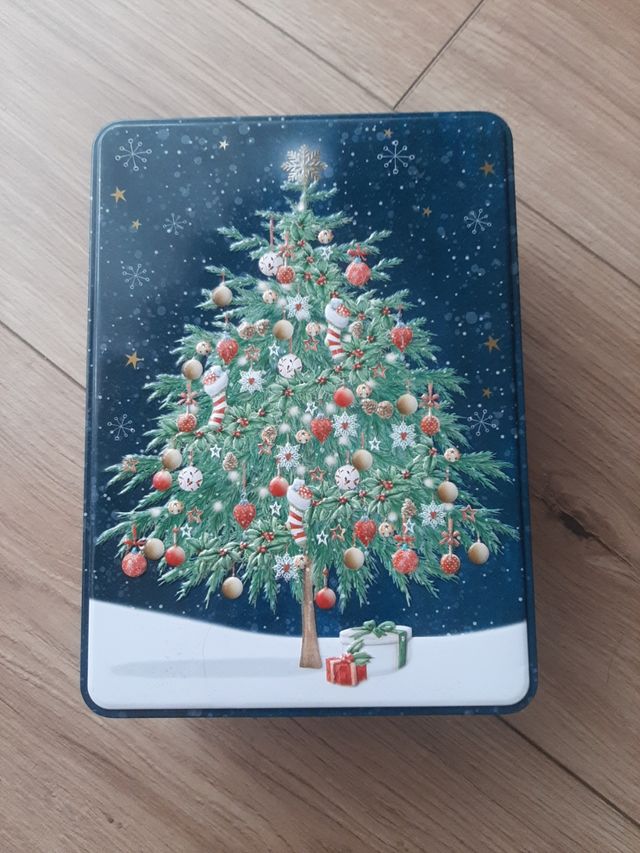 2 cajas de metal Navidad