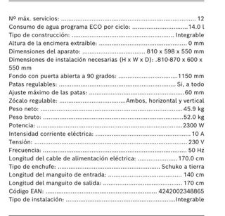 Accesorios lavavajillas Bosch