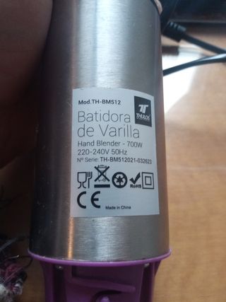 Batidora varilla Thulos 700w TH-BM512