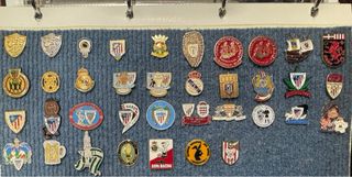 GRAN COLECCION INSIGNIAS PINS DE FUTBOL