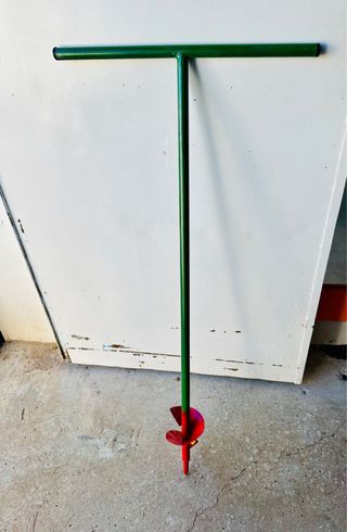 Sinfin manual taladro tierra 