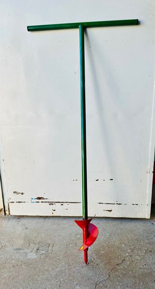 Sinfin manual taladro tierra 