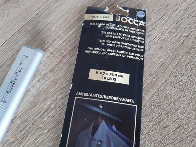 Barra luminosa a led per armadio 80cm