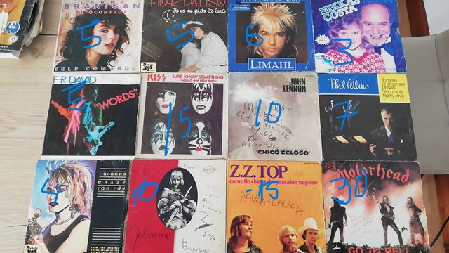 discos vinilo singels variados