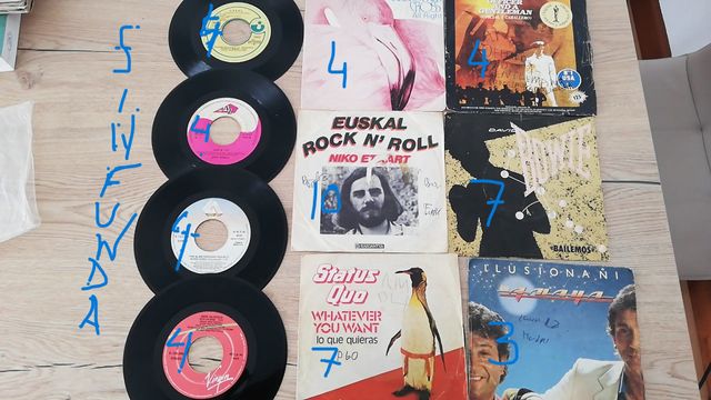 discos vinilo singels variados