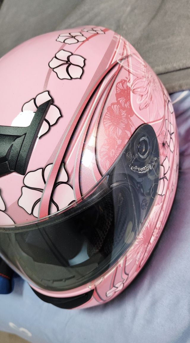 Casco moto ls2 helmets XS rosa