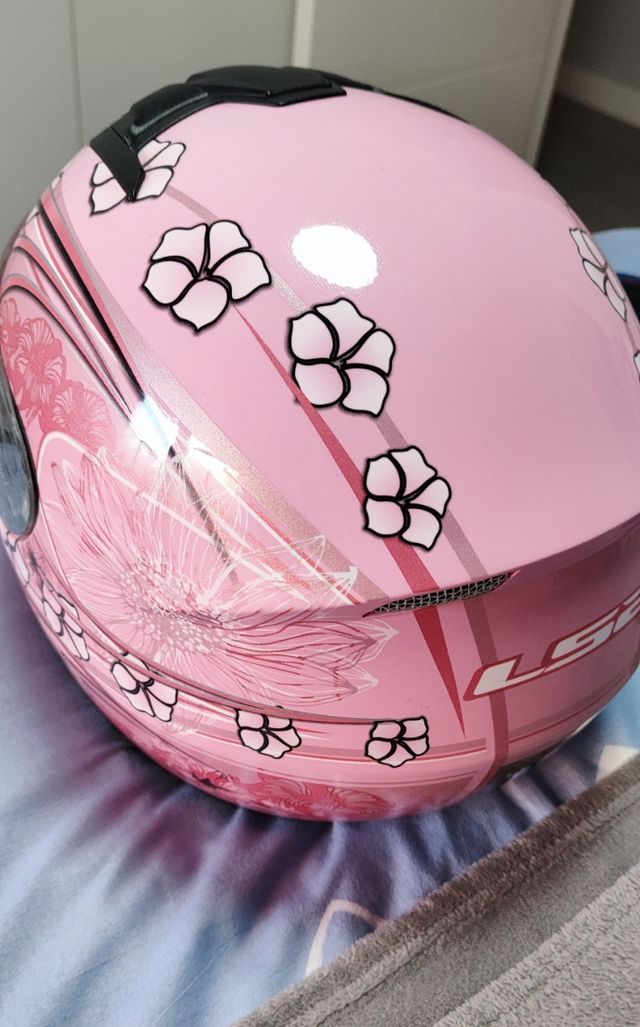 Casco moto ls2 helmets XS rosa