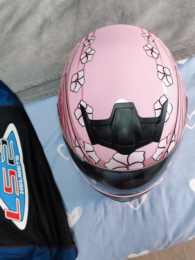 Casco moto ls2 helmets XS rosa