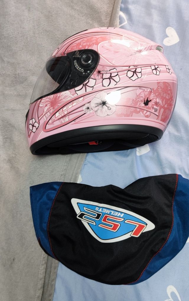 Casco moto ls2 helmets XS rosa