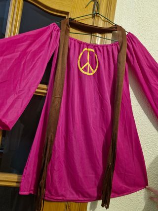 Disfraz carnaval HIPPIE nuevo