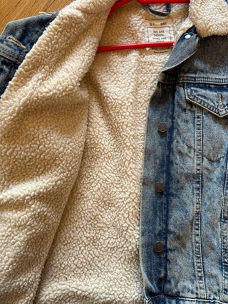 Chaqueta vaquera con borreguito talla S
