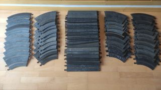 60 pistas Scalextric curvas y rectas