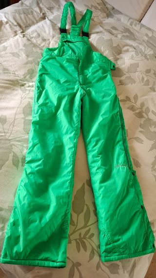PANTALON PETO ESQUI NEVICA VERDE