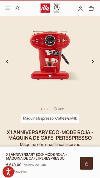Maquina de café illy