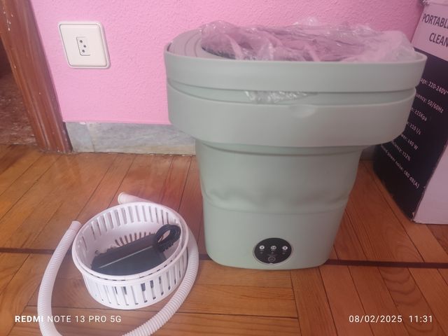Mini lavadora plegable