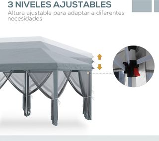 Carpa Plegable Pop-Up Gazebo 6x3 m Cenador