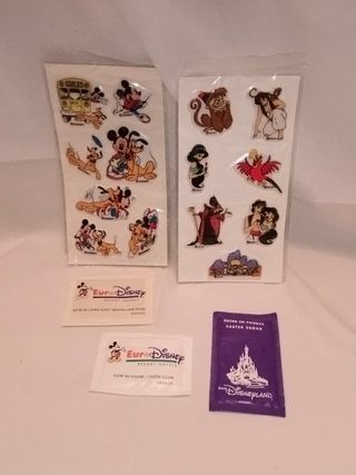 Lote Eurodisney. Sobres azúcar, pegatina