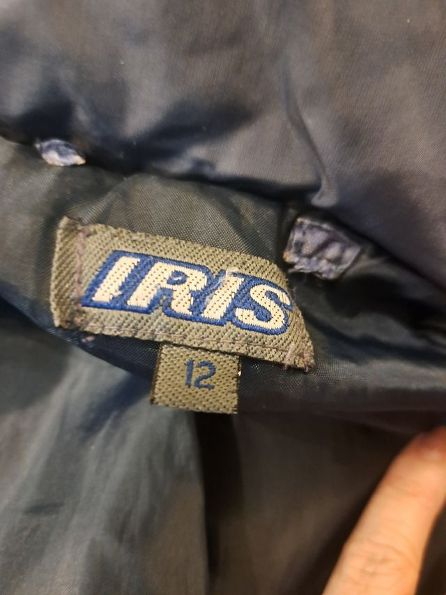 Acolchado fino azul marino t 12