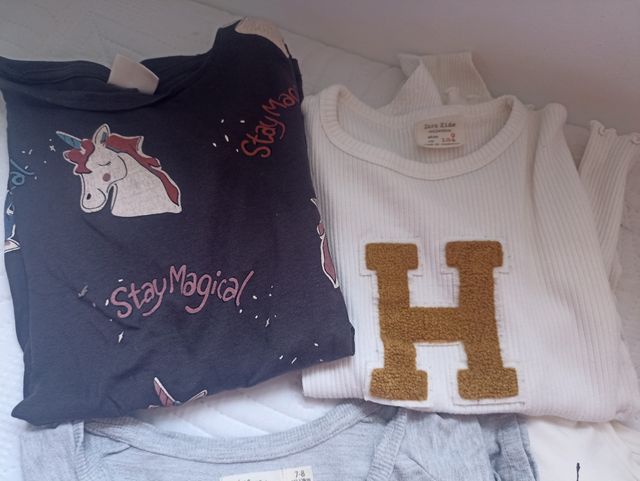 Lote de camisetas niña