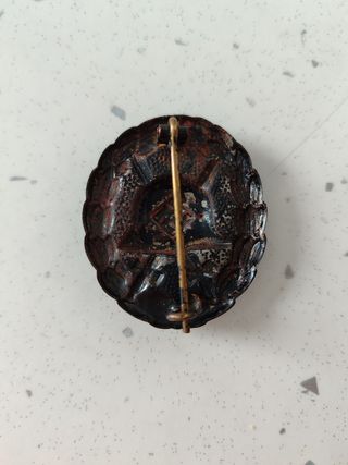 Original antigua medalla alemana herido 1 versión