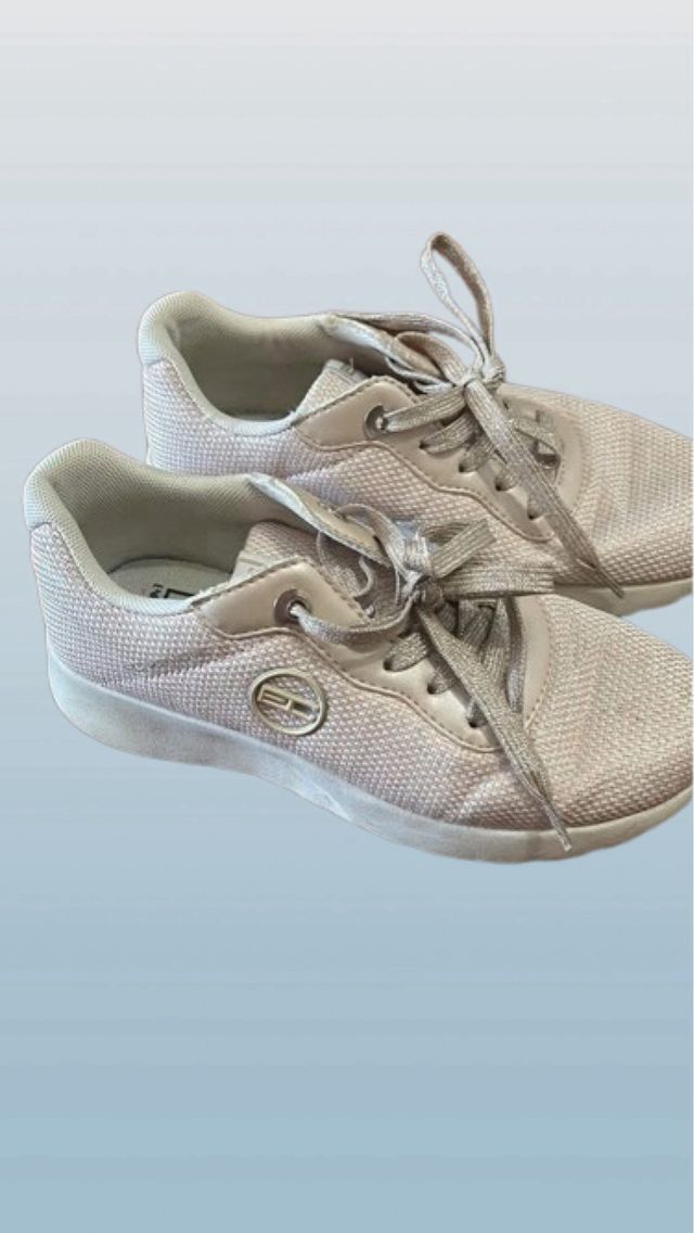 Sneaker rosa cipria brillantinate