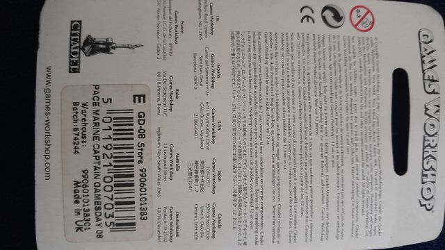 Games day 2008 warhammer space marine captain