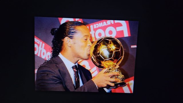 LÁMINA DE RONALDIÑO, BALÓN DE ORO