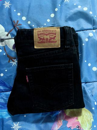 Jeans levi’s skinny bambina nero