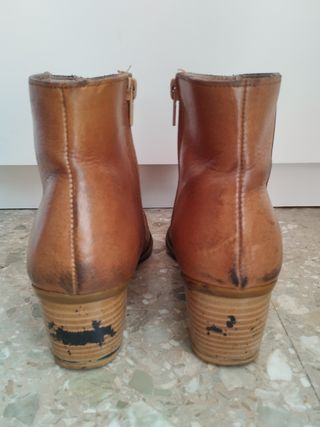 Botines camperos piel 