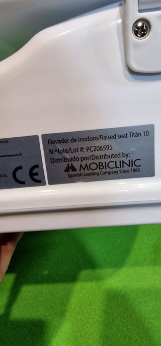 Mobiclinic Elevador WC para adulto Con tapa NUEVO